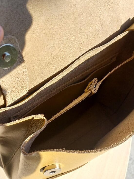 Handmade genuine leather women\'s backpack NWOT main image 5